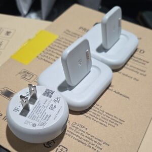 T-Mobile White Smartwatch Charging Dock and USB Wall Charger